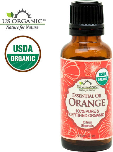 US Organic 100% Pure Sweet Orange Essential Oil - USDA Certified Organic - 30 ml Pack of 2 - w/Improved caps and droppers (More Size Variations Available)