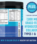 Collagen Probiotics Peptide Powder Type 1 Type 3 GrassFed Hydrolyzed Pure Hydrolyzed Collagen Unflavored 210g