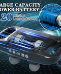 4-Head Massage Gun Deep Tissue, Muscle Massager 20 Intensities & 6 Massage Modes, 4-Head Back Massager For Pain Relief In Back, Leg, Neck, Shoulder And Body,Perfect Gifts