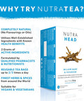 Nutra Tea NUTRAHEAD - Migraine Relief Tea | Headache Relief Tea - For Migraine & Tension Headache Relief - Includes Feverfew Willow Bark & Rhodiola - 20 Enveloped Tea Bags - by - Herbal Tea