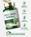Carlyle Holy Basil 1600 Mg | 200 Capsules | Tulsi Holy Basil Leaf Extract | Herbal Supplement | Non-Gmo, Gluten Free