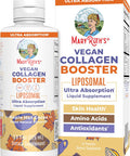 Maryruth Organics Collagen Booster Liposomal Sugar Liquid Collagen Booster with Vitamin C Vitamin E Zinc Copper & Silica Skin Care & Joint Support Supplement Vegan Non-GMO 7.6 Fl Oz