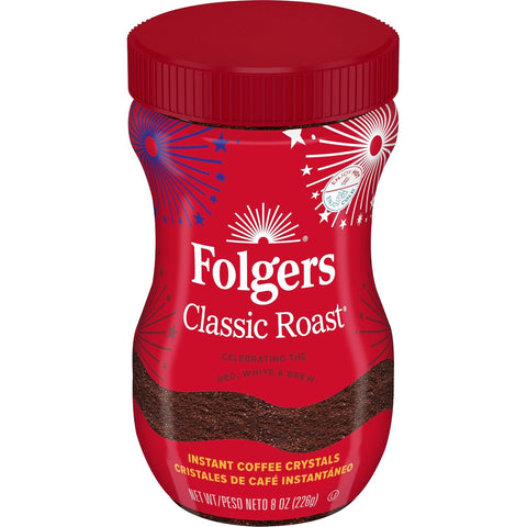 Folgers Instant Coffee Crystals, Classic Roast, 24 Ounces