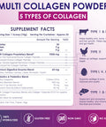 Nature Target Multi Collagen Peptides Powder - Type I, Ii, Iii, V, X - Hydrolyzed Collagen Peptides With Vitamin C Hyaluronic