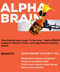 ONNIT Alpha Brain 180ct Premium Nootropic Brain Supplement Focus Concentration Memory Alpha GPC L Theanine Bacopa Monnieri