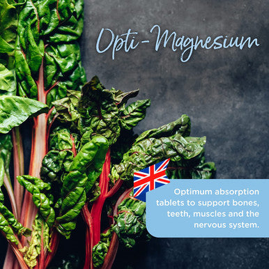Healthspan Opti-Magnesium | 90 Tablets | Easily Absorbed | Added Vitamin D3 | Inulin | Vegetarian