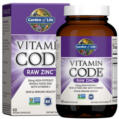Garden of Life Vitamin D Vitamin Code Raw B12 Zinc & Vitamin C - Whole Food Supplements For Immune Support
