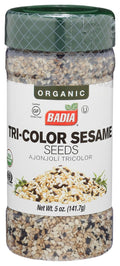 Badia Spices Organic Tri-Color Sesame Seeds, 5 OZ (Pack of 4)