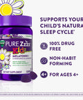 Zzzquil Vicks Pure Zzzs Kidz Melatonin Sleep Aid Gummies For Kids And Children Helps Your Child Fall Asleep Naturally Low Dose Melatonin 48 Gummies