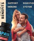 Dedicad Papaya Enzymes For Digestion 6550Mg 4 Month Supply - 10 Herbs Blended Pomegranate, Apple Pectin, Turmeric, Ginger & More