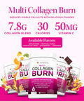 Hydrolyzed Collagen Powder For Weight Loss - Collagen Burn Ultimate Beauty Complex Multi Collagen Peptides Powder For Women With Types I Ii Iii V And X For Fat Burning Support - Unflavored