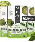 Numi Organic Matcha Toasted Rice Tea, 100 Green Tea Bags, Medium Caffeine
