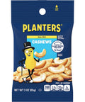 PLANTERS Deluxe Honey Roasted Whole Cashews, Party Snacks, Plant-based Protein, 2 oz Bags (Pack of 15)