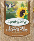 Morning Song Sunflower Hearts & Chips Wild Bird Seed, 10 lb. | Premium No Mess, Shell-Free Bird Food for Outside Feeders