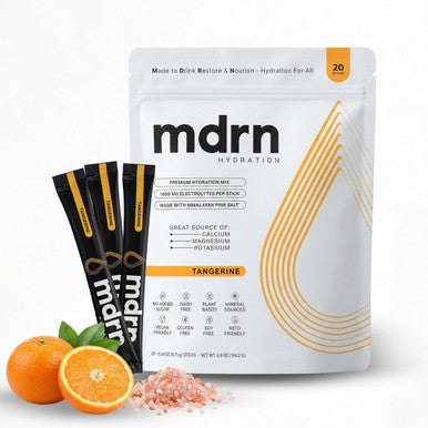 Electrolyte Mix | 1600mg+ Electrolytes w/Pink Himalayan Salt | No Sugar Added (20ct, Tangerine)