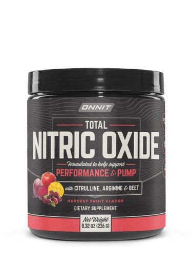 ONNIT Total Nitric Oxide Caffeine Pre Workout Powder w/ Beet Root L Arginine L Citrulline Malate Boost Energy Recovery Harvest Fruit Flavor 20 Servings