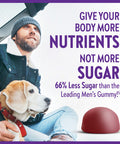 New Chapter Men s Multivitamin Gummies, 66% Less Sugar, Men s Gummy Vitamins with Vitamin C, D3 & Zinc, Non-GMO, Gluten Free, Berry-Citrus, 75ct