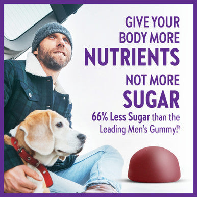 New Chapter Men s Multivitamin Gummies, 66% Less Sugar, Men s Gummy Vitamins with Vitamin C, D3 & Zinc, Non-GMO, Gluten Free, Berry-Citrus, 75ct