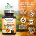 Nature'S Nutrition Turmeric Curcumin Supplement 1950mg with Black Pepper Extract 95% Curcuminoids - High Absorption Ultra Potent Turmeric Capsules with BioPerine Nature's Tumeric Pills for Joint Support - 240 Capsules