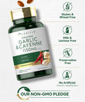 Carlyle Odorless Garlic And Cayenne 1150Mg | 200 Softgels | Non-Gmo, Gluten Free Supplement