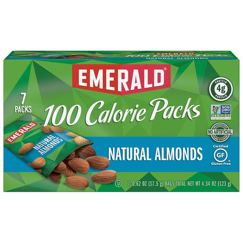 Emerald Nuts Mixed Nuts Variety Pack 18ct (1-Pack) , 100-Calorie Individual Packs , Features Dry Roasted Almonds, Natural Almonds & Walnuts, and Roasted & Salted Cashews