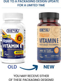 DEVA Vegan Vitamins Vitamin E 400IU with Mixed Tocopherols, Soy-, Non-GMO, 90 Capsules, 1-Pack
