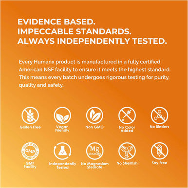 Humanx Fisetin 500Mg - 98% Pure Fisetin Supplement - Powerful Serving Size (Similar To Apigenin Luteolin Quercetin) Senolytic Activator - Natural Polypheonols - Usa Made Non-Gmo Fisetin Capsules
