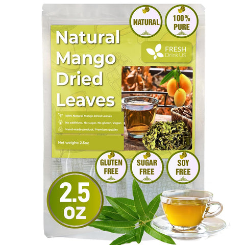FreshDrinkUS Premium 2.1oz Natural Stevia Leaves 100% Pure Stevia Dried Leaves Zero Calorie Sweetener No Additives No Caffeine Vegan