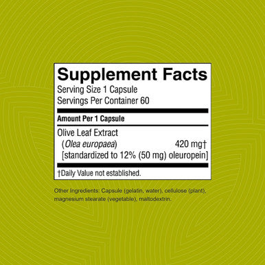 Nature'S Sunshine Olive Leaf Extract Concentrate 60 Capsules