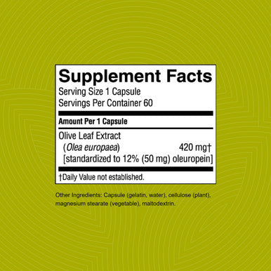 Nature'S Sunshine Olive Leaf Extract Concentrate 60 Capsules