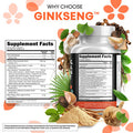 Clean Nutraceuticals Panax Ginseng Ginkgo Biloba Ashwagandha Maca Root 60 Caps