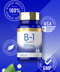 Carlyle Vitamin B-1 | 100Mg | 300 Tablets | Non-Gmo And Gluten Free Thiamin Supplement