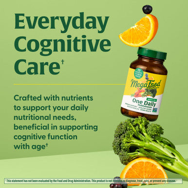 MegaFood Men'S 55+ One Daily - Multivitamin For Men With Vitamin B12 Vitamin C Vitamin D & Zinc - Optimal Aging & Immune Support Supplement - Vegetarian - Made Without 9 Food Allergens - 120 Tabs