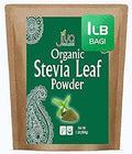 Jiva Organics Natural Unprocessed Stevia Leaf Powder 1 Pound Bulk Kraft Bag - Product of India - Green Color, Original Stevia Leaf Ground with no additives
