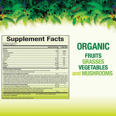 Whole Earth Sea from Natural Factors Organic Fermented Greens Vegan Whole Food Supplement Tropical 7.1 Oz