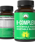 Peak Performance Raw Whole Food Vegan B Complex Supplement