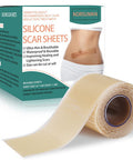 Silicone Scar Tape 1.6"X 60" Reusable Silicone Sheet For Scar Away Treatment Stretch Mark Removal Tattoo Cover Up Painless Scar Removal For Surgery, C Section, Acne, Keloid