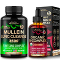 NUTRAHARMONY Organic Vitamin B Complex Drops & Mullein Leaf Extract Capsules