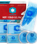 Icewraps Reusable Multipurpose Gel Ice Packs In 4 Sizes - Hot Cold Pack For Kids Injuries First Aid Sport Injuries Breastfeeding Wisdom Teeth Muscle And Joint Pain Relief - 7 Pack