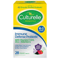 Culturelle Immune Defense Daily Probiotic For Women & Men - 28 Count Mixed Berry Chewables With 4-In-1 Immune Support. Probiotic Vitamin C Vitamin D And Zinc Plus Elderberry