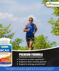 Best Naturals BCAA Branch Chain Amino Acid 3200mg per Serving 400 Capsules - Pharmaceutical Grade - 100% Pure Instantized Formula | Pre/Post Workout Bodybuilding Supplement | Boost Muscle Growth