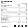 Celebrate Vitamins Multi Complete Bariatric Multivitamin with 45 mg Iron Daily Essential Vitamins and Minerals for Sleeve Gastrectomy and Gastric Bypass
