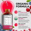 NUTRAHARMONY Organic Vitamin B Complex Drops & Biotin Collagen Capsules