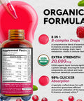 NUTRAHARMONY Organic Vitamin B Complex Drops & Mullein Leaf Extract Capsules