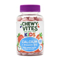Chewy Vites Kids Calcium and Vitamin D3 60 Kids Calcium Gummies Help Support Healthy Bones and Teeth 2 Months Supply Real Fruit Juice Vegan Age 3 + Strawberry Flavour