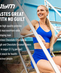 JYM Supplement Science Protein Bar Chocolate Chip Cookie Dough Macro Friendly Guilt Free Snack For Men & Women