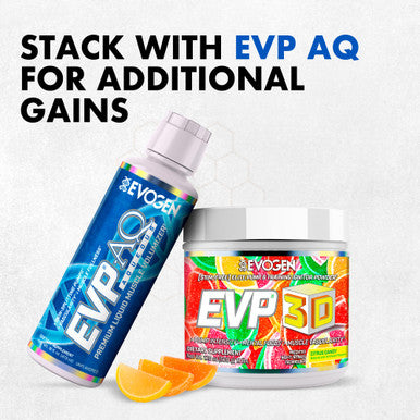 Evogen EVP 3D - Stim Free Pre Workout Powder for Men & Women | Sugar Free Non Stim Preworkout with Beta Alanine and Creatine for Energy & Pump | Citrus Candy | 40 Servings