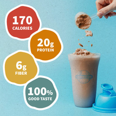 Garden of Life Creamy Organic Vegan Protein Powder + Oatmilk 20G Complete Plant Based Protein Coconut Water Mcts Sprouted Grains Prebiotics Probiotics Gluten-Free Chocolate Brownie 2 Lbs