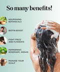Boost Biotin Hair Serum Plus Rosemary Biotin Shampoo And Conditioner Set - Hair Thickening Serum With Castor And Rosemary Plus Volumizing Biotin Shampoo For Men And Women Bundle