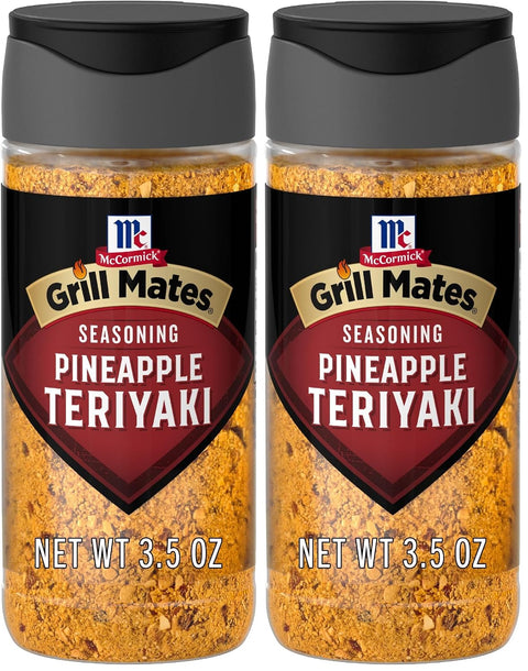 McCormick Grill Mates Seasoning, Pineapple Teriyaki, Grilling Seasoning for Adding Savory-Sweet Teriyaki Flavor to Pork, Chicken, or Seafood, 3.5 oz